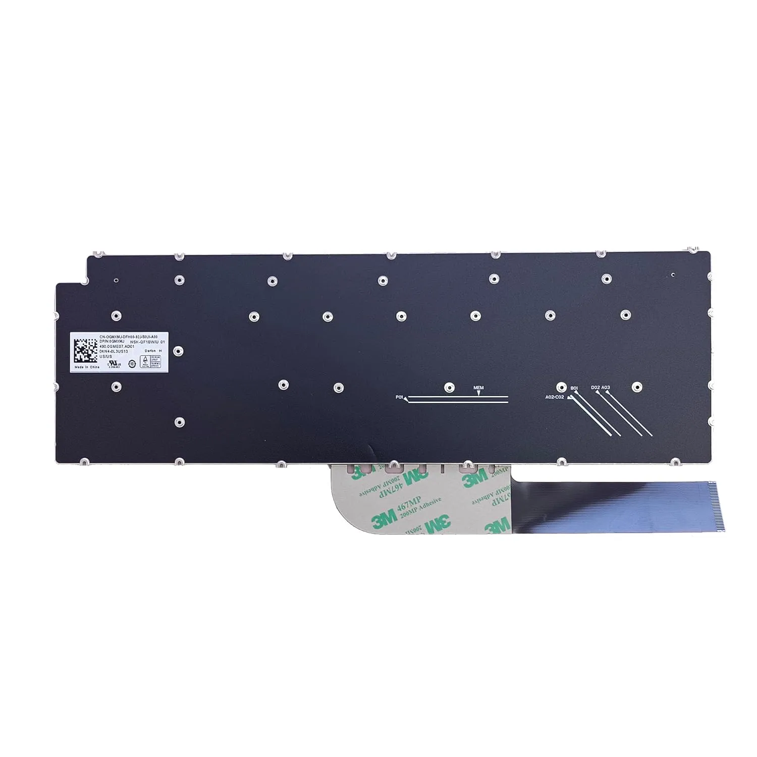 Teksus Laptop Keyboard For Dell Latitude 3510 view 3